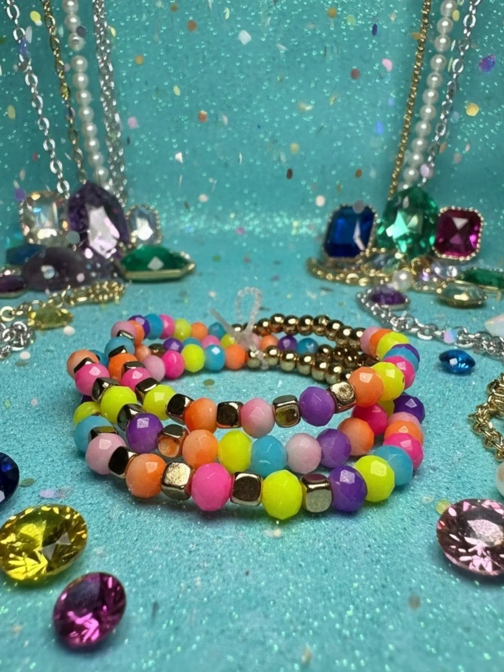 5 for $25: Multi-Beaded Kandi Bracelet